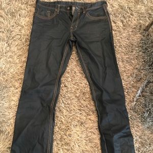 (25) Navy blue jeans Buffalo David Bitton